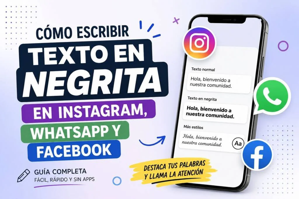 Cómo escribir texto en negrita en Instagram, WhatsApp y Facebook