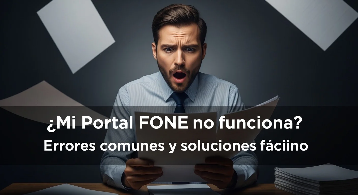 ¿Mi Portal FONE no funciona? Errores comunes y soluciones fáciles (2026)