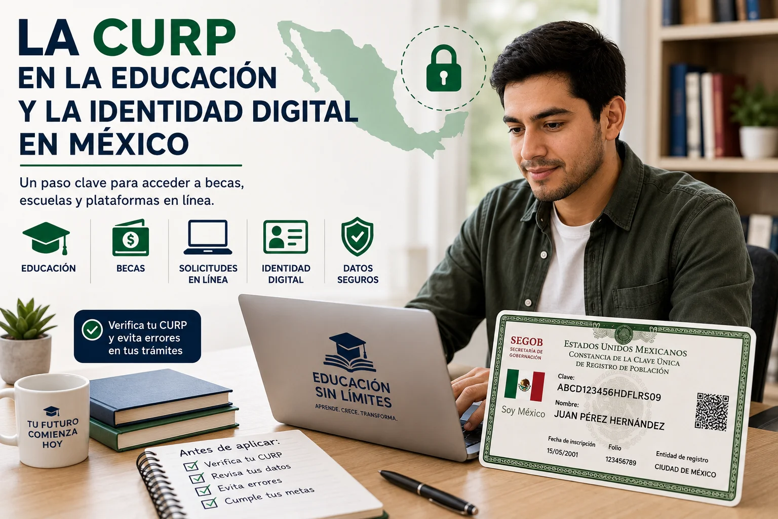 La importancia de la CURP en la identidad digital, la educación y las solicitudes en línea en México