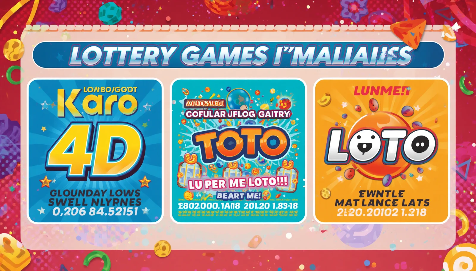 Popular Lottery Games in Malaysia: 4D, Toto, Lotto, and More